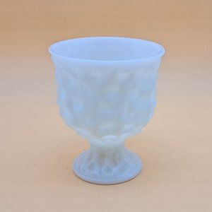 E O Brody Milk Glass Vase